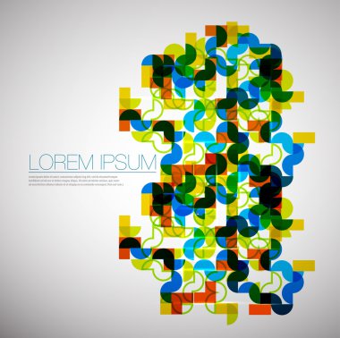 Geometric ormanent vector abstract background clipart