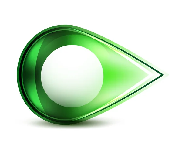 Grön blank abstrakt visare — Stock vektor