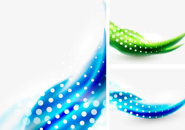Abstract wave vector backgrounds — Stock Vector