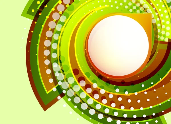 Green swirl vector abstract background — Stock Vector