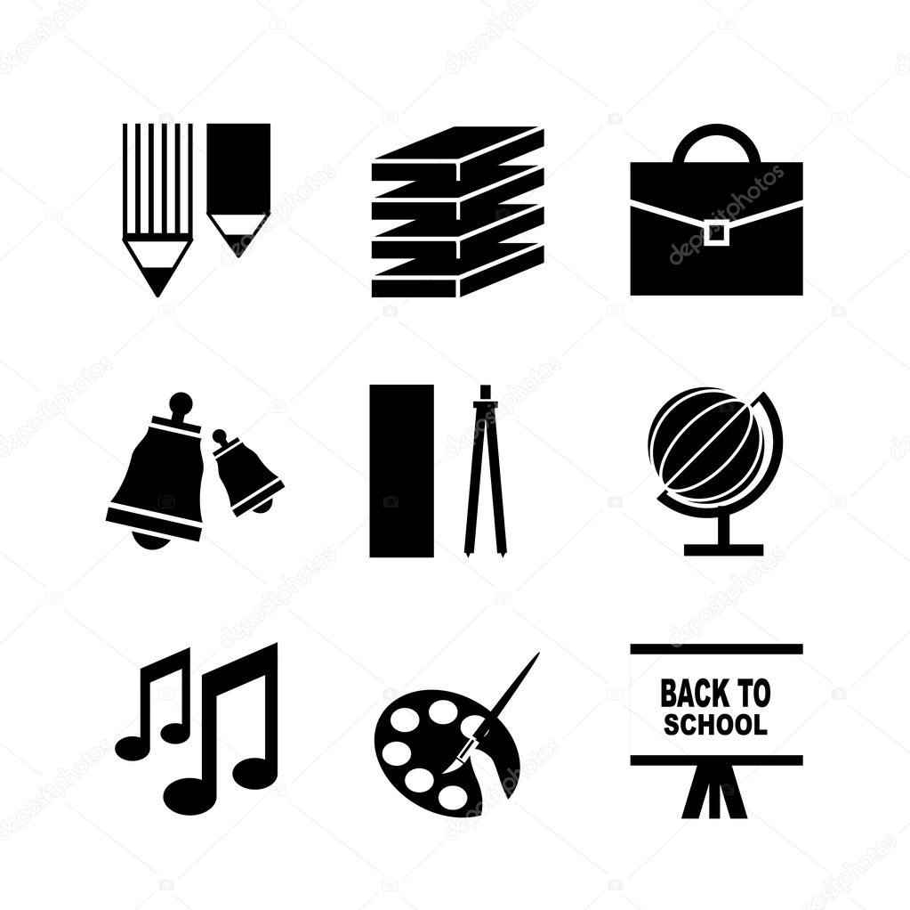 Back to school vector icons