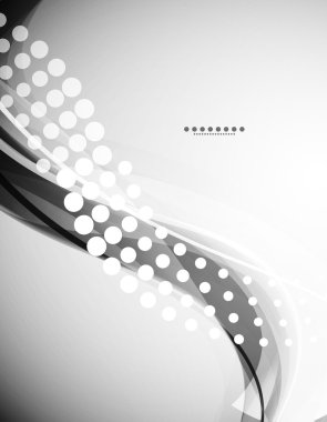 Grayscale wave background clipart