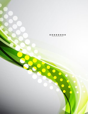 Vector flowing wave line background clipart