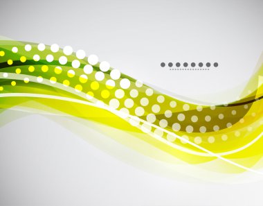 Vector flowing wave clipart