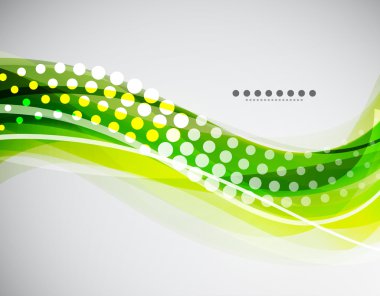 Vector flowing wave line background clipart