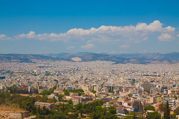 Oceano de casas em Atenas — Fotografia de Stock