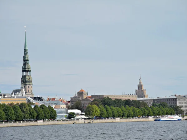 A Riga óvárosában, a régi része a rigai látványa — Stock Fotó