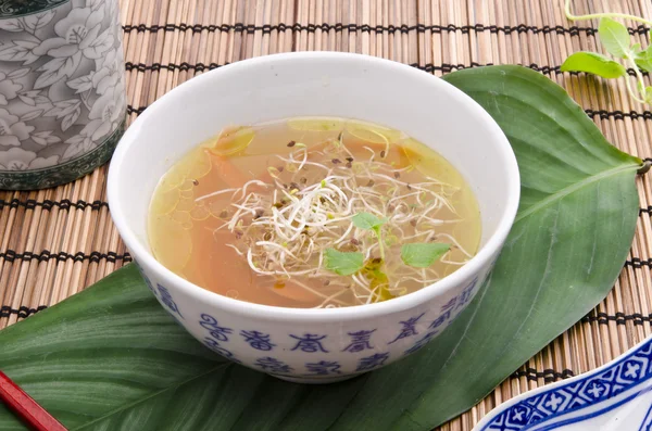 Supă Miso foarte ușoară și gustoasă — Fotografie, imagine de stoc