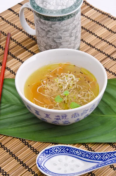 Очень легкий и вкусный суп Мисо — стоковое фото