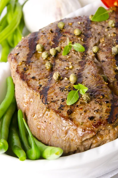 Grilovaný steak. barbecue — Stock fotografie