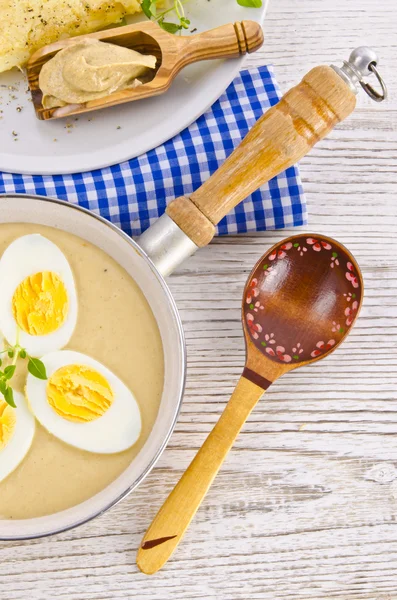 stock image Eggs in mustard sauce