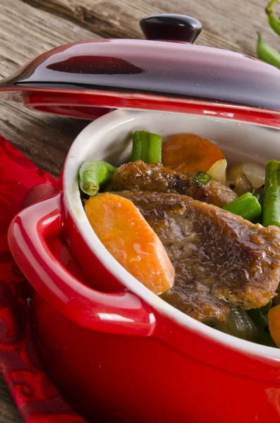 Stock image Pork medallions in herbs