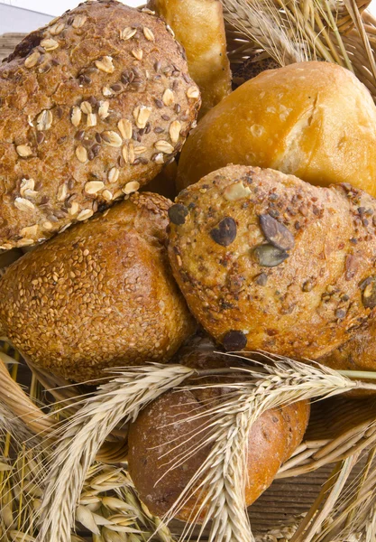 Mixed bread rolls — Stock Photo, Image