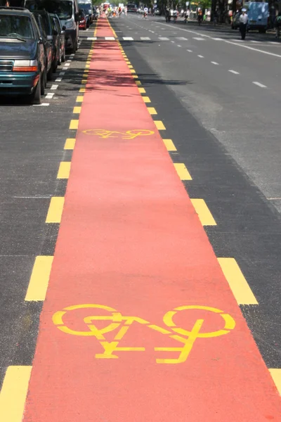 New bicycle path — Stock Photo, Image
