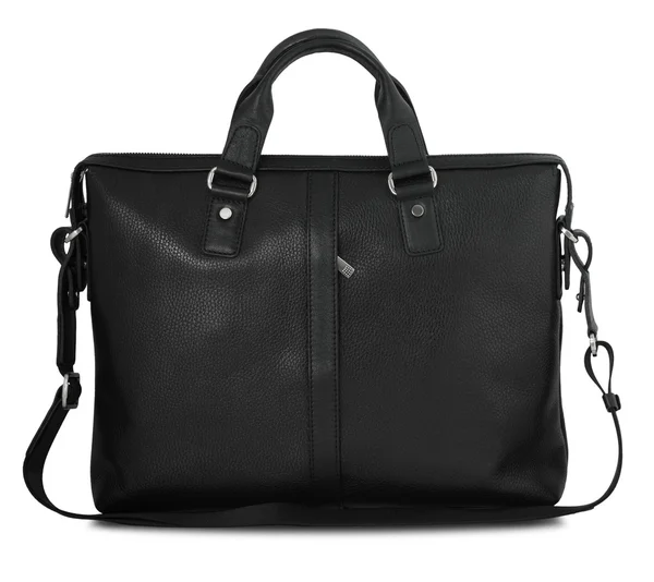 Black man's briefcase isolated on white — Stock Photo, Image