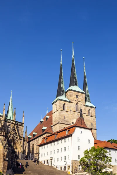 Dom hill of Erfurt Germany — Stock Photo, Image