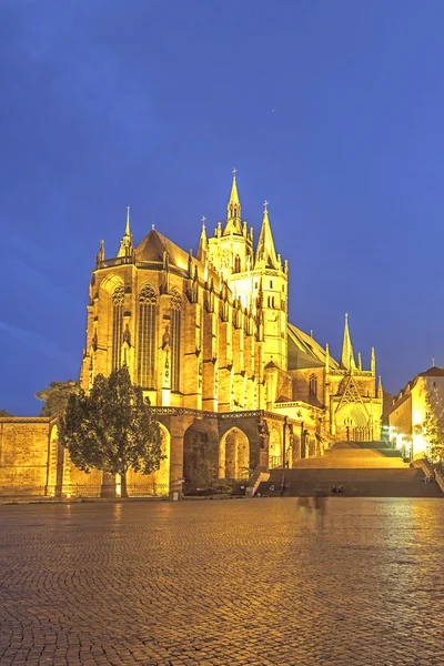 stock image Erfurt Cathedral in the evening