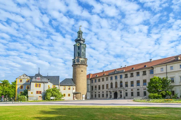 Weimarer Stadtschloss castle v Německu — Stock fotografie