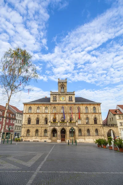 Rathaus Weimar in Deutschland, Unesco-Welterbe — Stockfoto