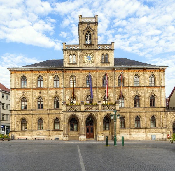 Stadhuis van weimar in Duitsland, unesco wereld erfgoed site — Stockfoto