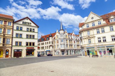 Famous baroque market place in Gotha clipart