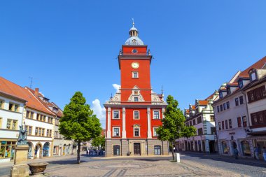 Gotha - merkez çarşı tarihi Belediye Sarayı ile