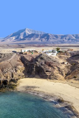 Playa de papagayo beach Lanzarote, Kanarya Adaları,