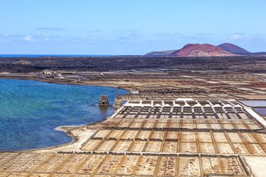 tuz rafineri, tuzlu janubio, lanzarote, İspanya