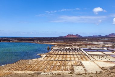 tuz rafineri, tuzlu janubio, lanzarote, İspanya