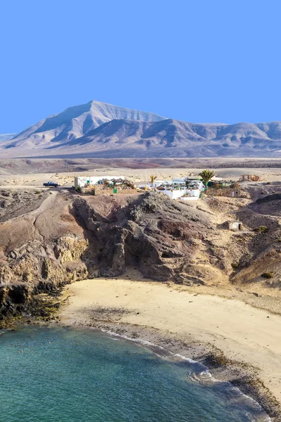 Playa de Papagayo beach on Lanzarote, Canary islands, — Stock Photo, Image