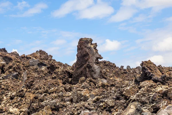 Vulkanische Steine in timanfaya, lanzarote — Stockfoto