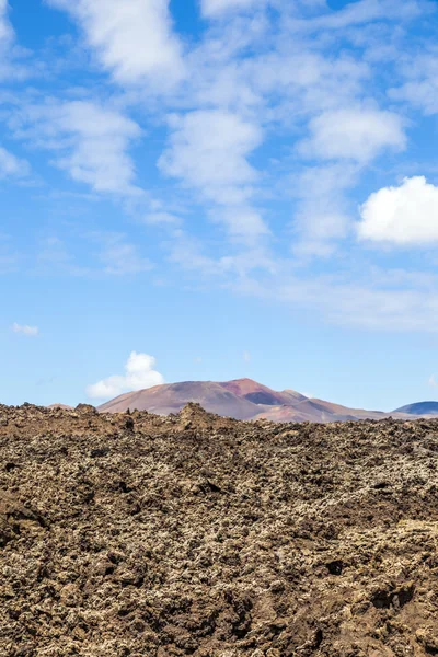 Vulkangebiet auf Lanzarote — Stockfoto