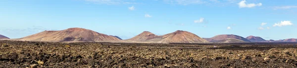Área vulcânica em Lanzarote — Fotografia de Stock