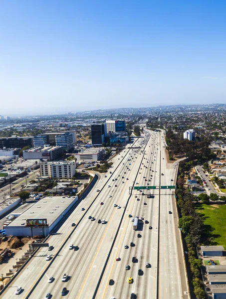 Воздушный Лос-Анджелес — стоковое фото