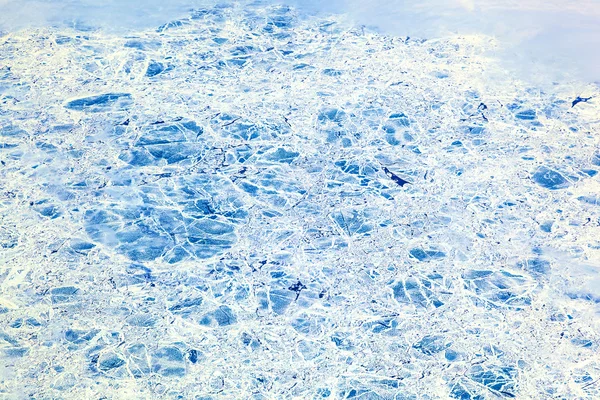 Sheet of ice floating on the arctic ocean