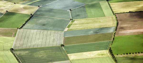 Повітряні пейзажний вид в сільській місцевості Ейфелевої в Німеччині — стокове фото
