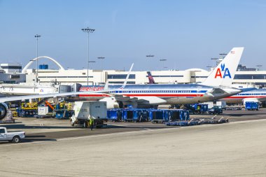 American airlines boeing 767 otopark kapısı konumu üzerinde jet