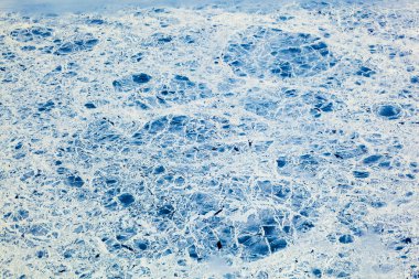 Arktik okyanusta yüzen buz levha