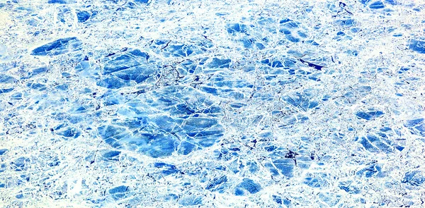 Nappe de glace flottant sur l'océan Arctique — Photo