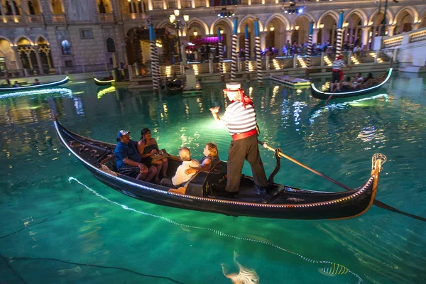 Gondole w Venetian Resort Hotel idealna Casino — Zdjęcie stockowe