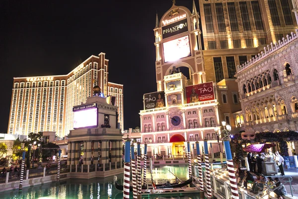 Gondolas at the Venetian Resort Hotel & Casino — Stock Photo, Image
