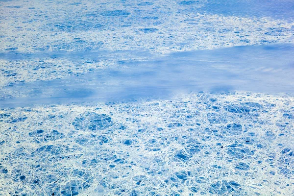 Calotta di ghiaccio galleggiante sull'oceano Artico — Foto Stock