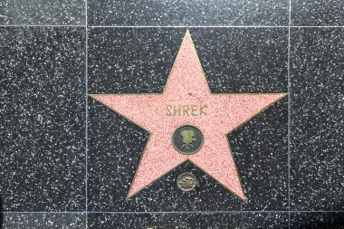 Shrek's star on Hollywood Walk of Fame clipart