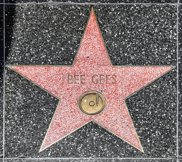 Bee gees'ın yıldızı hollywood Şöhret Kaldırımı — Stok fotoğraf