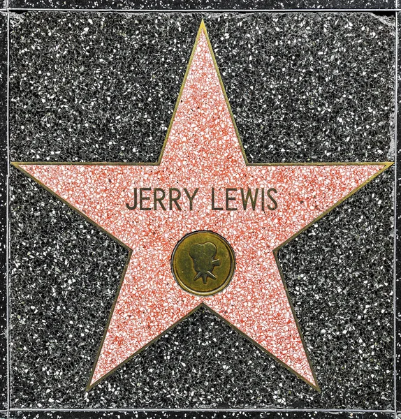 Estrela de Jerry Lewis na Calçada da Fama de Hollywood — Fotografia de Stock