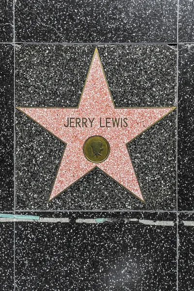 Jerry lewis is ster op hollywood lopen van roem — Stockfoto