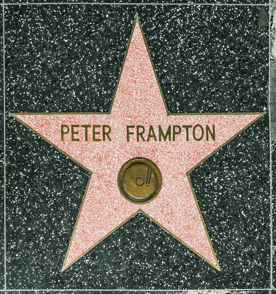Peter frampton hvězdu na Hollywoodském chodníku slávy — Stock fotografie