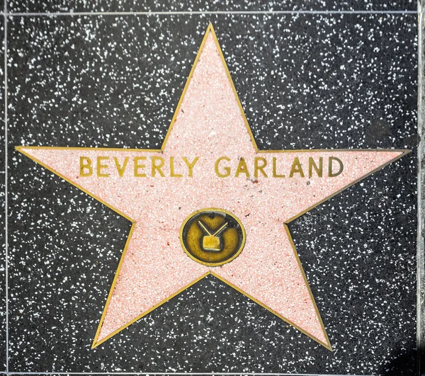 Beverly věnec je hvězdou na Hollywoodském chodníku slávy — Stock fotografie