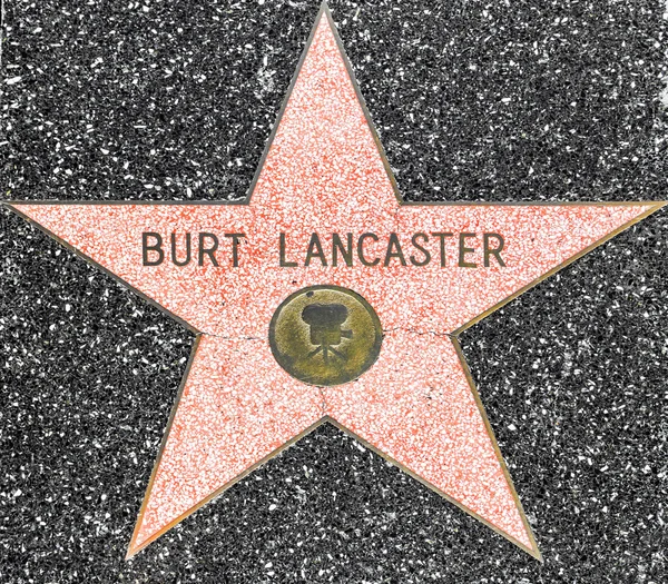 伯特兰开斯特的明星在好莱坞散步的名望 — 图库照片