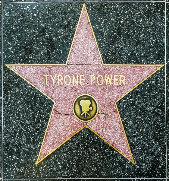 Tyrone Power's star on Hollywood Walk of Fame — Stock Photo, Image